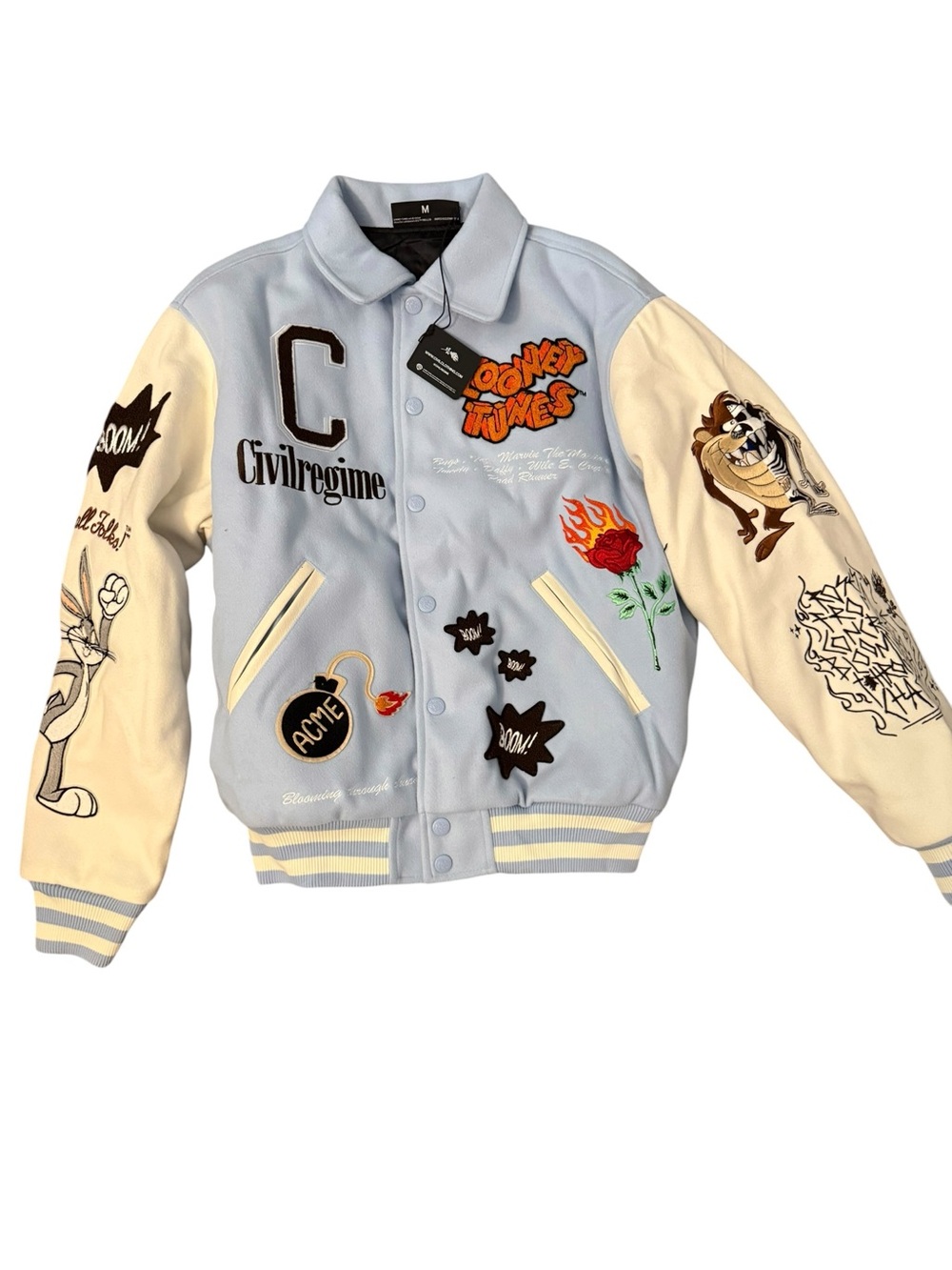 Civil Regime Looney  Tunes  Varsity Unisex Mens Jacket
